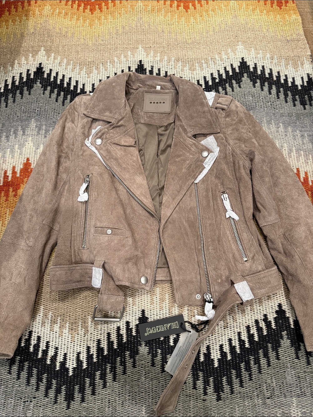 NWT Fab BLANKNYC Suede Leather Jacket Small